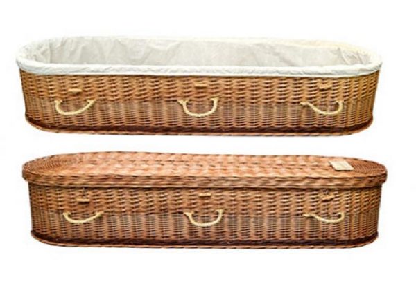 Hand Woven Cradle Wicker Coffin 1200