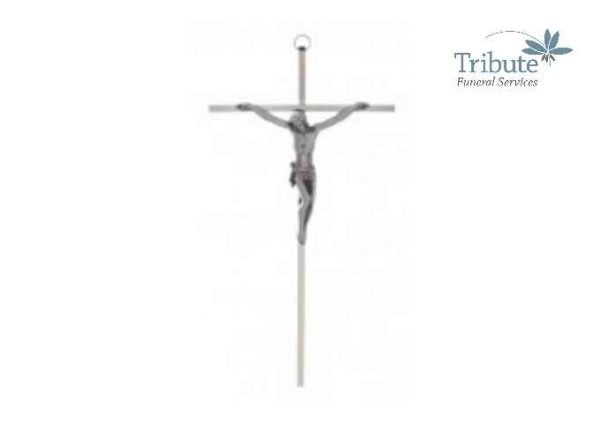 Thin Silver Crucifix